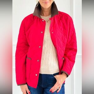 Women's Red Quilted Jacket